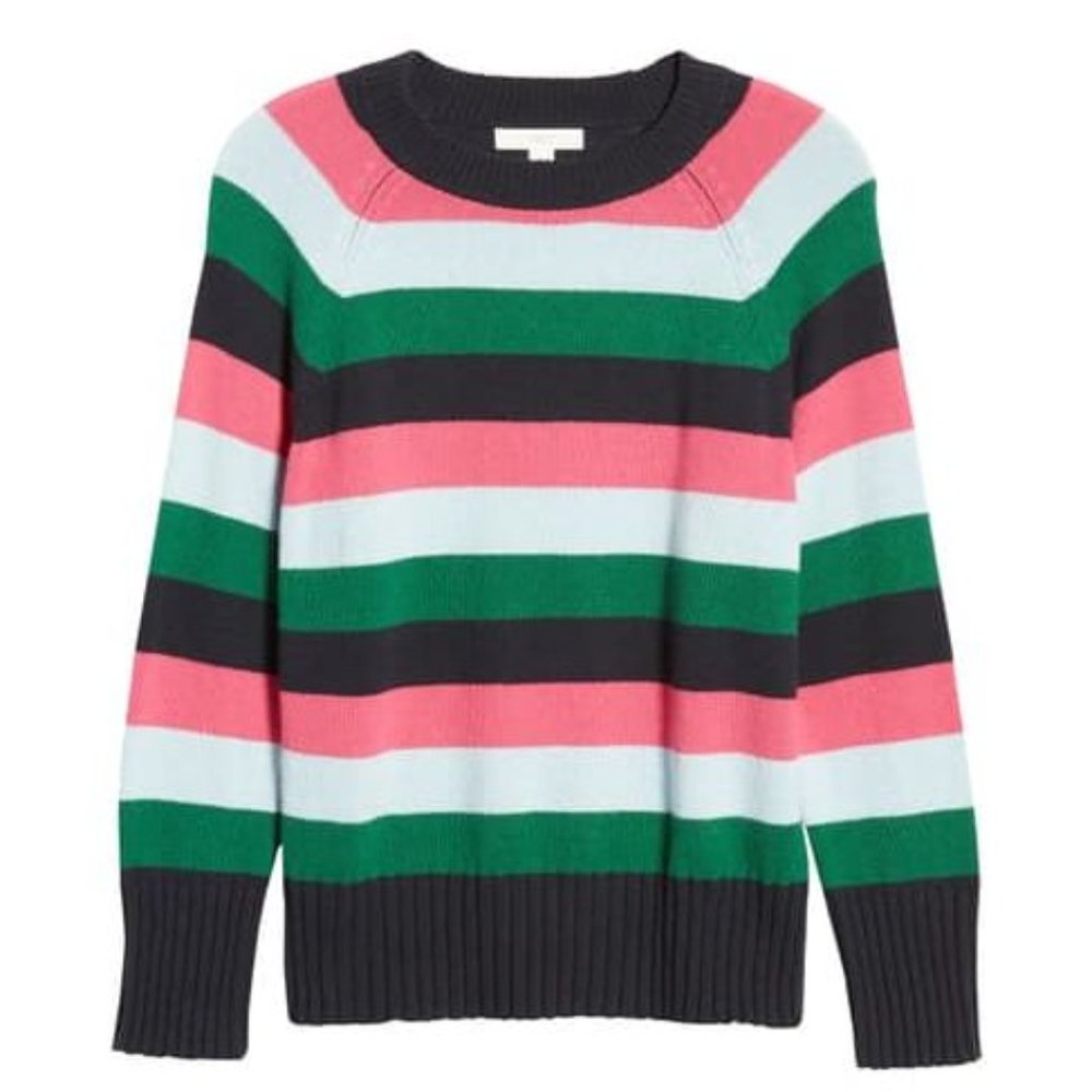 1901 Striped Side Button Pullover Sweater sz S NEW - Picture 15 of 15